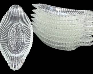Vintage Jeanette Glass Banana Boats