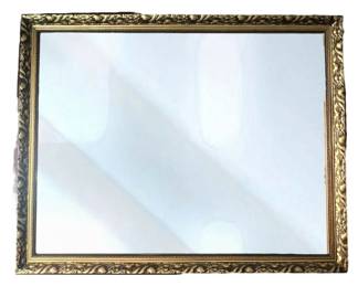 Ornate Gold Beveled Wall Mirror
