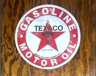 Texaco Gasoline Motor Oil Sign