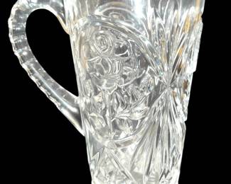 Bohemia Crystal Pinwheel Rose Pitcher