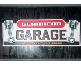 Gearhead Garage Wall Sign
