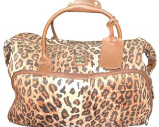 Leopard Duffel Bag wPacking Inserts