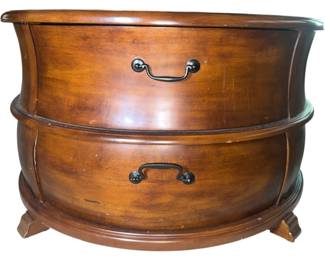 Round TwoDrawer Coffee Table