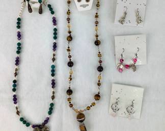 Handmade Natural Stone Necklaces and Earrings
