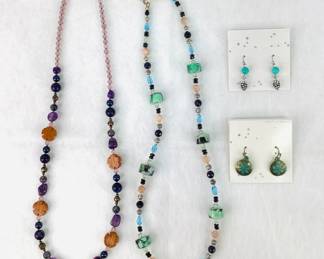 Handmade Natural Stone Necklaces and Earrings