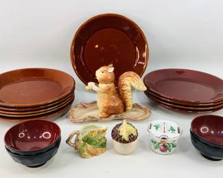 Ceramic Squirrel Set, Ragon House Plates & More.