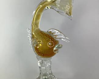 Murano Glass Style Goldfish