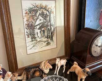 vintage Porcelain dog figures