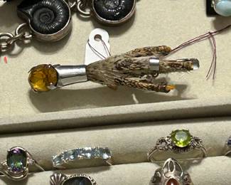 Grouse foot kilt pin