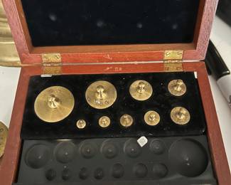 Antique weight set