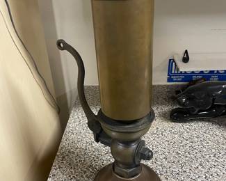 Brass vintage steam whistle