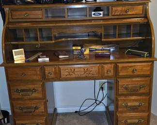 Roll Top Desk Opened