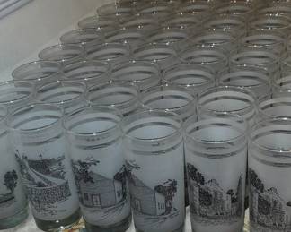 Texas 150th Anniversary Frosted Glasses - 6 Different Glasses