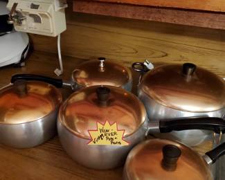 Vintage pot and pans