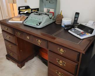 $80 - Leather top cherry wood Desk
SATURDAY 