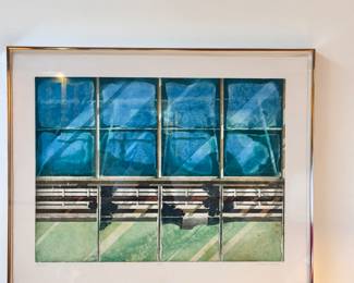 "Blue Interval" by Catherine Kernan. signed watercolor 8/50