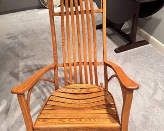 Adirondack Oak Bentwood rocking chair