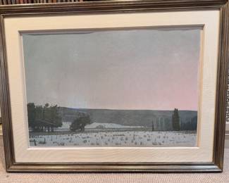 “Winter Landscape” Hyde Solomon lithograph, signed and numbered 24/375