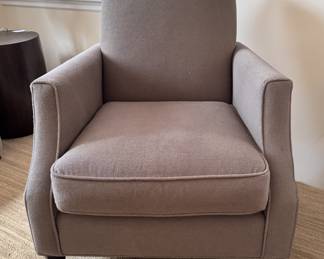 Crate & Barrel club chair, taupe