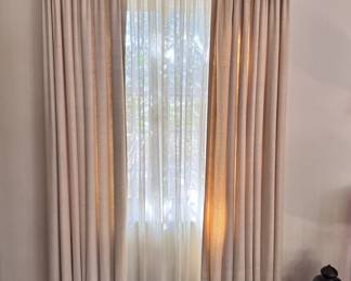 More beautiful lined window treatments.