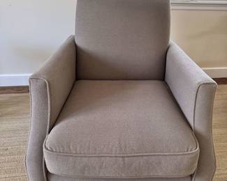 Crate & Barrel Club chair in gray