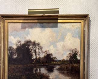 "Early Spring at Westshere" by John Nobel Barlow, oil on canvas