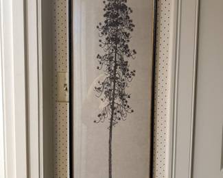 Pine woodcut print by Dovsky signed & numbered, 20/210