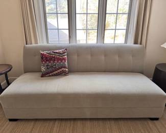 Crate & Barrel armless sofa