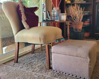 $8 slipper chair - Saturday 
$5 foot stool