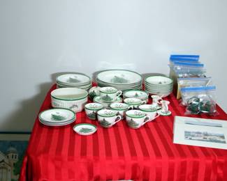 58 pcs. Spode Christmas Tree China