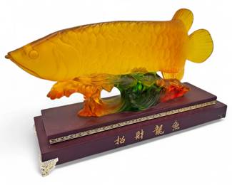 Fengshui Citrine Arowana Figurine