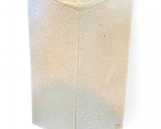 Ceramic Three-Sided Planter/Vase With Speckled Finish