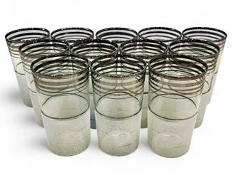 Mid-Century Modern Frosted Glass Tumblers