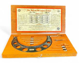 Starrett Micrometer Caliper No. 224, Set A