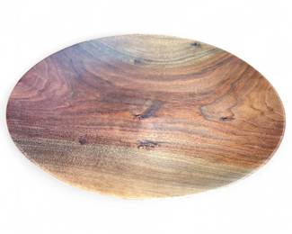 Handcrafted Walnut Plate, Signed