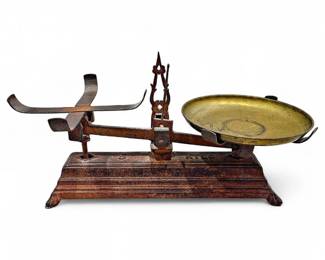 Antique French Roberval Balance Scale