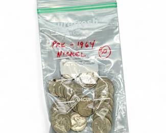 Group Of 30 Jefferson Nickels Pre -1964