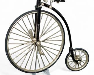 Caroler High Wheeler Black Metal Bike Ornament