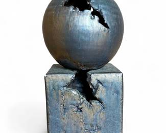 Mid Century Modern Mobach Brutalist Studio Pottery Vase
