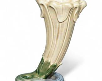 Vintage 1976 Art Nouveau Ceramic Fitz & Floyd Calla Lilly Vase