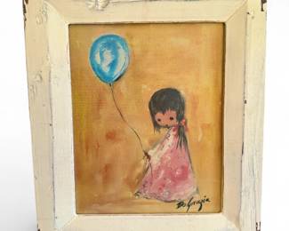 Ted DeGrazia "The Balloon Girl" Framed Print – 2001 Rare Woods