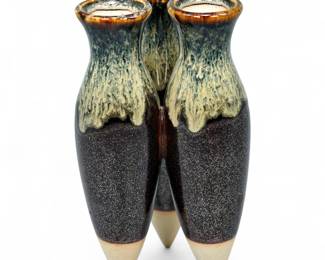 Vintage Napco Triple Bullet Bud Vase
