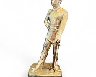 Vintage Armco Steel “Iron Man” Safety Award Statue