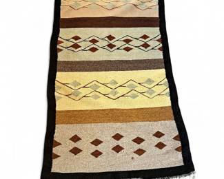 Banded Navajo-Style Rug