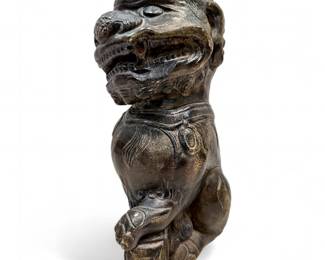 Ceramic Chinese Guardian Lion Foo Dog Statue