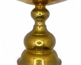 Brass Pillar Candle Holder