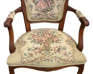 Vintage Harris Marcus Needlepoint Chair