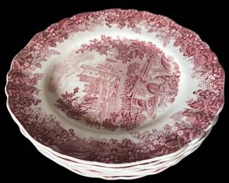 7 Meakin China 10in Dinner Plates