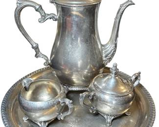 W. Rogers Silver Plate Tea Service