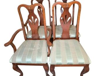 Four Sturdy Dining Chairs